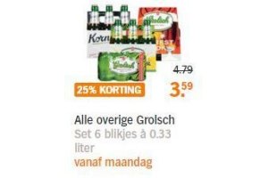 alle overige grolsch
