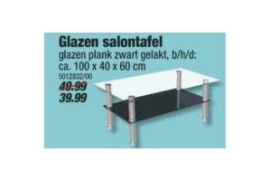 glazen salontafel