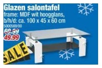 glazen salontafel