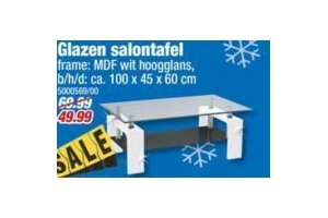 glazen salontafel