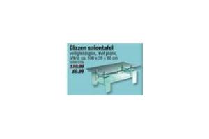 glazen salontafel