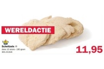 schnitzels doos 10 stuks 180 gram en euro 11 95