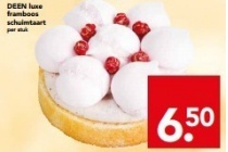 deen luxe framboos schuimtaart