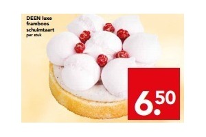 deen luxe framboos schuimtaart