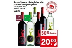 lat en uacute e spaans biologische wijn