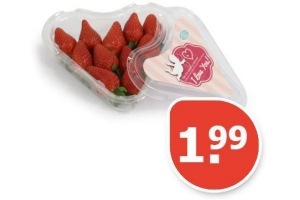 plus aardbeien hart