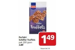 perfekt schilfer truffels