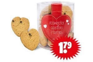 roomboter aardbei hart koekjes