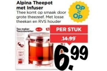 alpina theepot met infuser