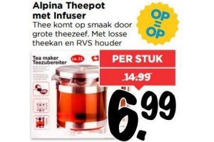 alpina theepot met infuser