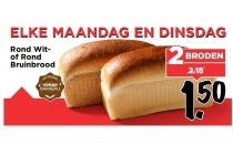 rond wit of rond bruinbrood