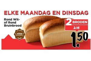 rond wit of rond bruinbrood