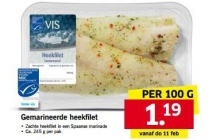gemarineerde heekfilet