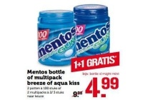 mentos bottle of multipack breeze of aqua kiss