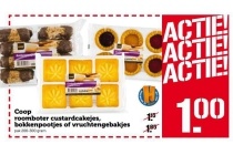 coop roomboter custardcakejes bokkenpootjes of vruchtengebakjes