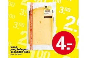 coop jong belegen gesneden kaas