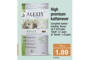 alexis high premium kattenvoer