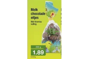 melk chocolade eitjes