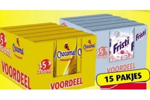 voordeeltray fristi of chocomel