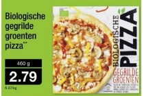 biologische gegrilde groenten pizza