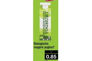 biologische magere yoghurt