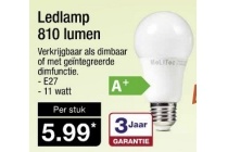 ledlamp 810 lumen