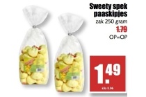 sweety spek paaskipjes