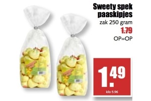 sweety spek paaskipjes