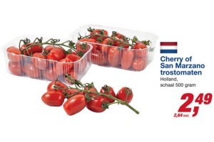 cherry of san marzano trostomaten