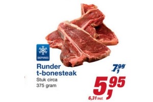 runder t bone steak