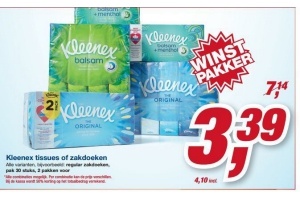 kleenex tissues of zakdoeken