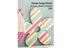 houten hanger bloem