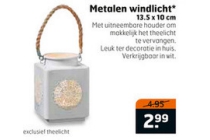 metalen windlicht