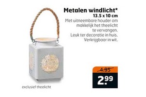 metalen windlicht