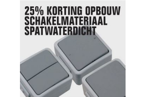 opbouw schakelmateriaal spatwaterdicht