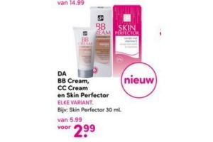 da bb cream cc cream en skin perfector