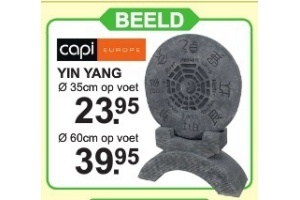 capi yin yang beeld 35 cm