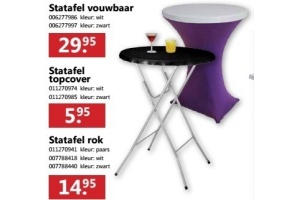 statafel topcover