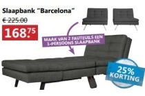 slaapbank en ldquo barcelona en rdquo