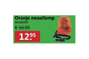 oranje zwaailamp