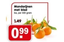 mandarijnen met blad