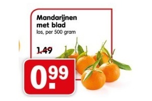 mandarijnen met blad