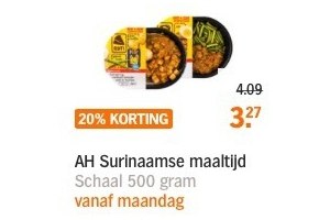 ah surinaamse maaltijd