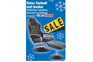 relax fauteuil met hocker