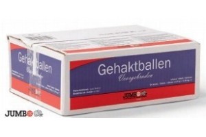 gehaktballen doos 24 stuks 140 gram en euro 12 95