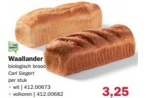 waallander biologisch brood per stuk en euro 3 25