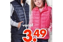 bodywarmer maten 80 86 128 134 100 polyester en euro 7 99