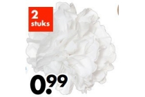 pompon bloem en plusmn 25 cm van cr en ecirc pepapier set en agrave 2 stuks en euro 0 99