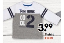 t shirt kind en euro 3 99