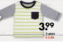 t shirt kind en euro 3 99